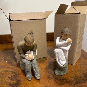 Willow Tree New Dad Mom Statues